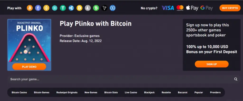 Plinko Bitcoin